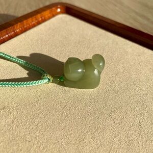 Green Jade Pendant Necklace